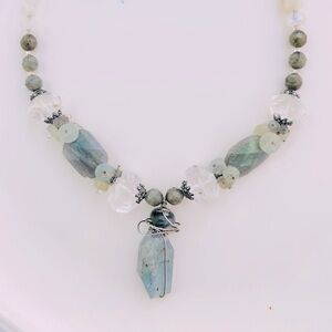 Artisan Slightly Boho Gemstone Necklace